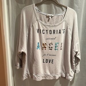 Victoria's Secret Gray Graphic Sweatshirt